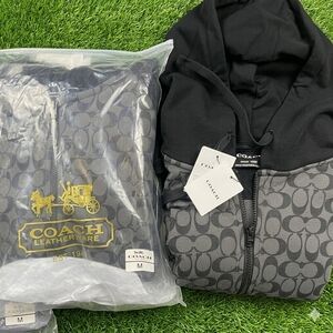 Black and Gray Patterned Hoodie